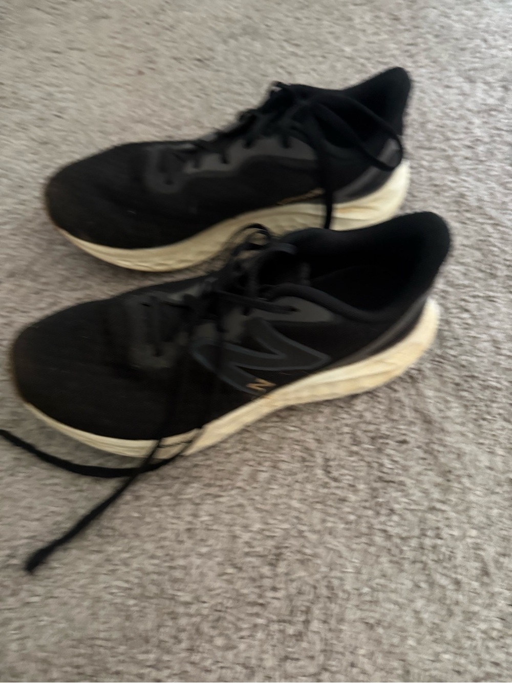 New Balance Black and White Athletic Sneakers